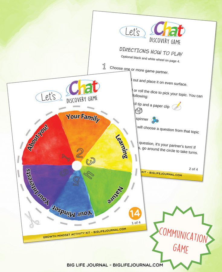 lets chat game - big life journal